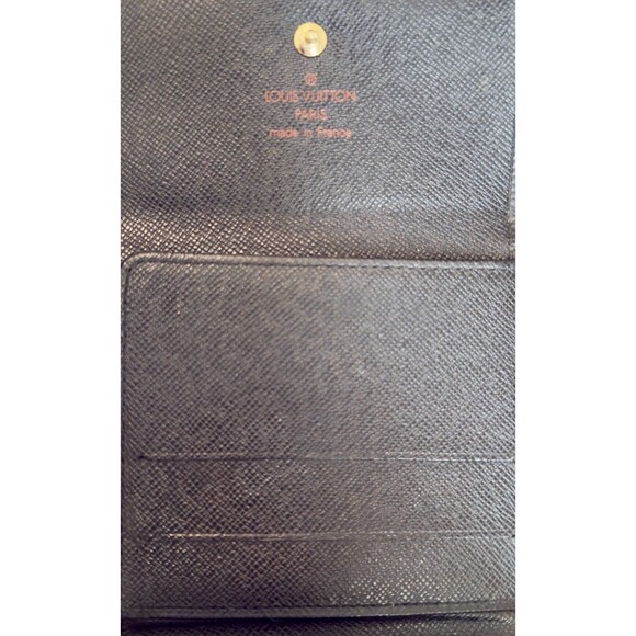Vintage Louis Vuitton Portefeuille Elise Wallet Black Epi Leather Made In France - Picture 8 of 17
